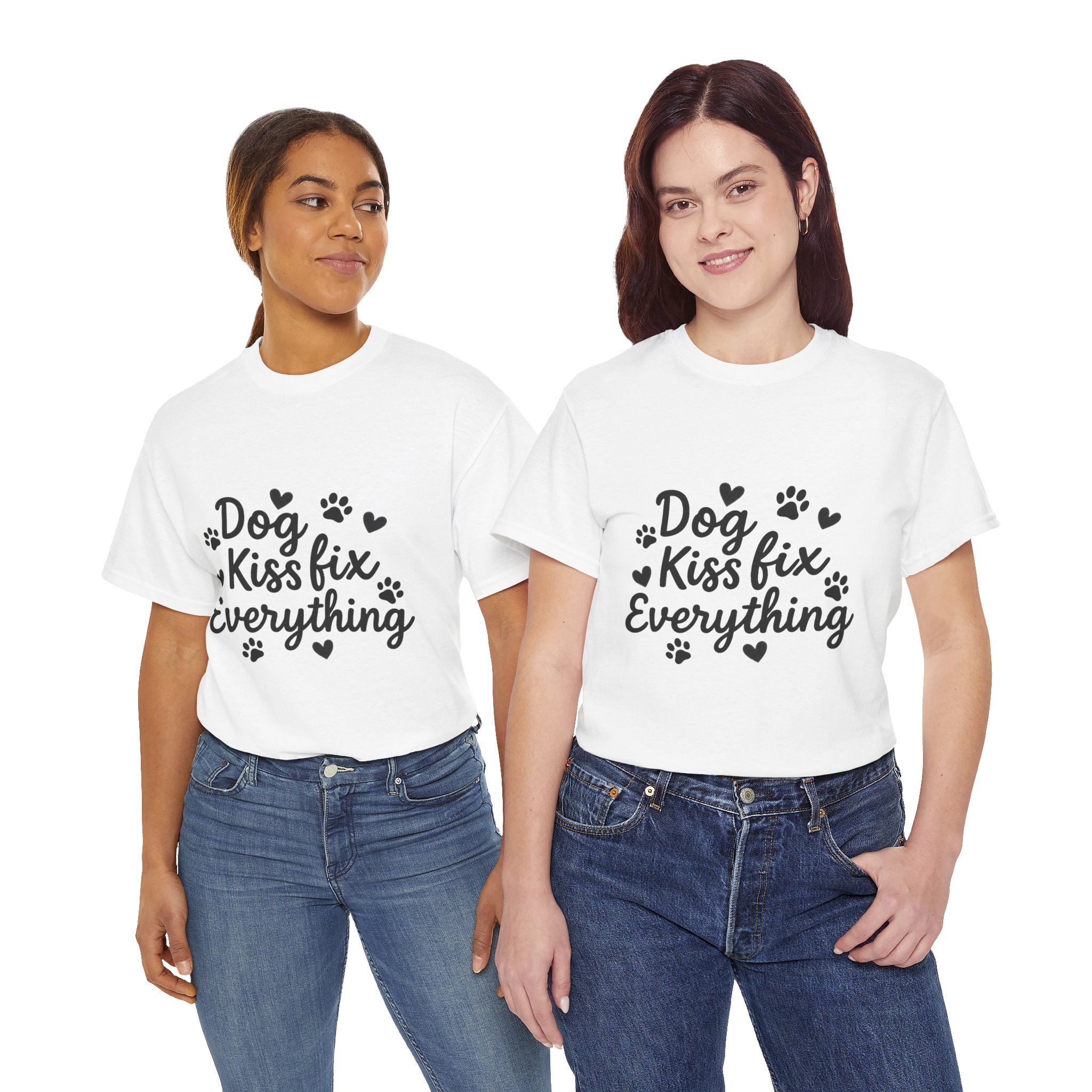 Dog Kisses Fix Everything - Unisex Tee - Image 8