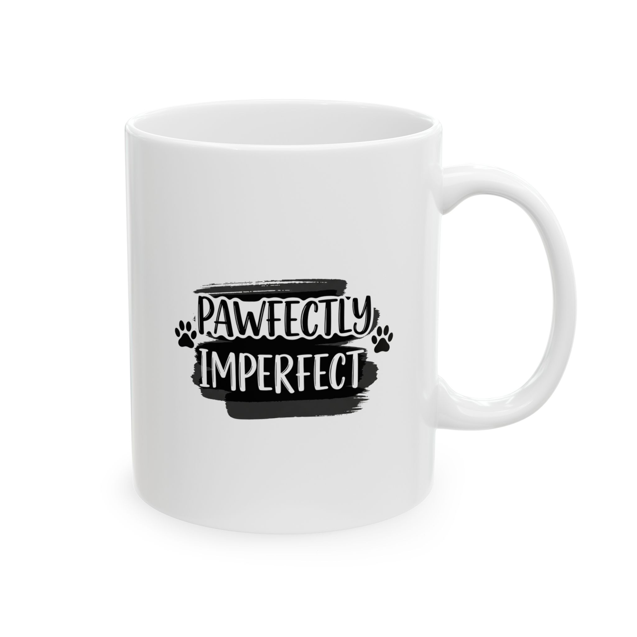 Pawfectly Imperfect - Ceramic Mug, (11oz) - Image 2