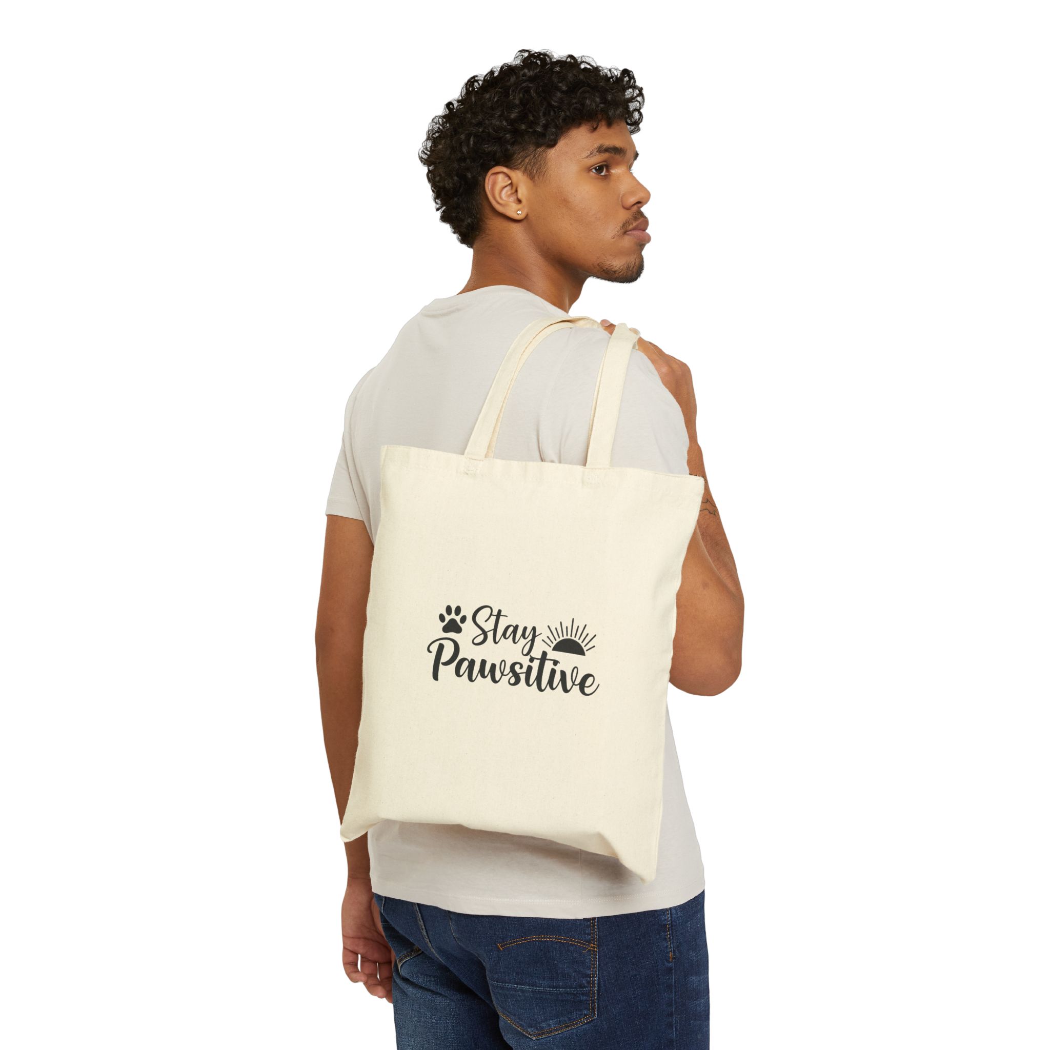 Stay Pawsitive - Tote Bag - Image 3