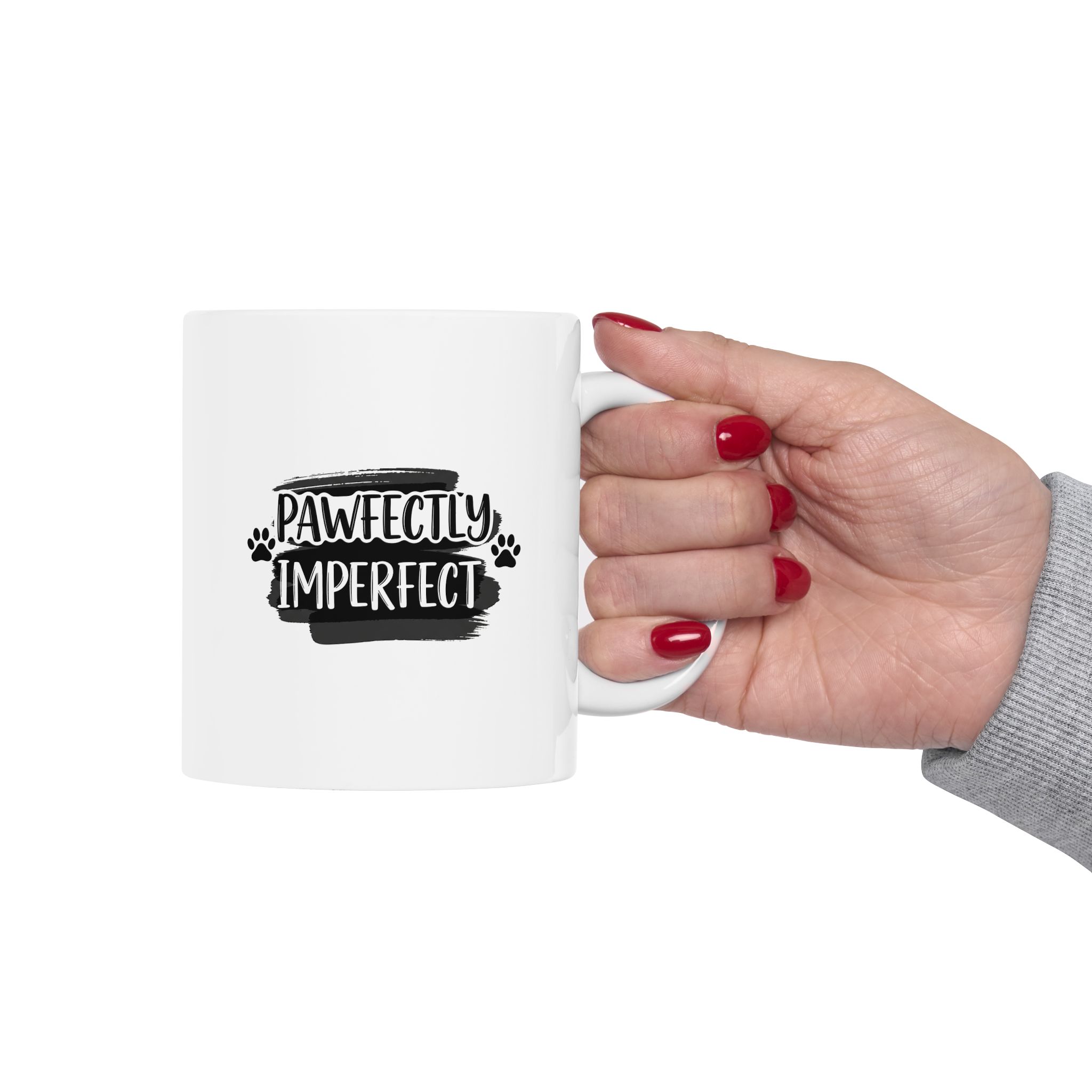 Pawfectly Imperfect - Ceramic Mug, (11oz) - Image 6
