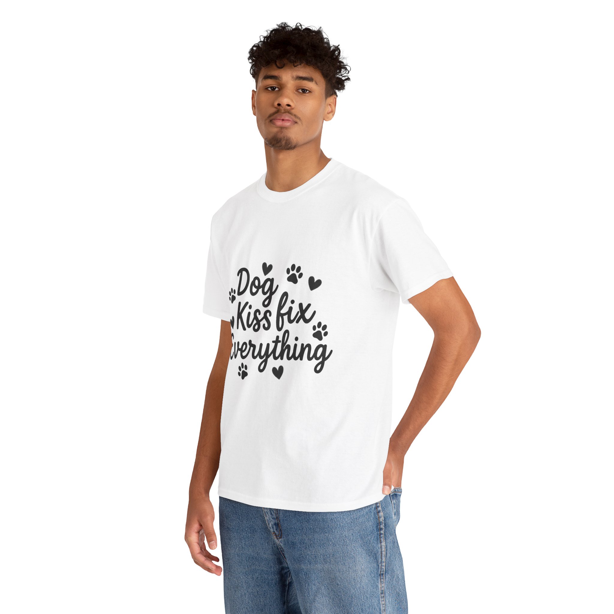 Dog Kisses Fix Everything - Unisex Tee - Image 5