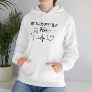 My Therapist Has Fur - Unisex Hooded Sweatshirt