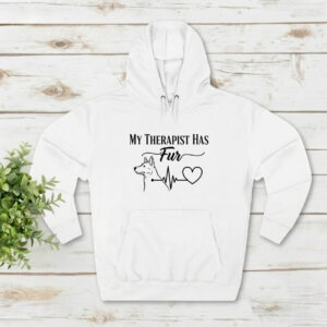 My Therapist Has Fur - Unisex Hooded Sweatshirt