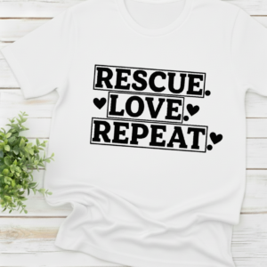 rescue love repeat shirt
