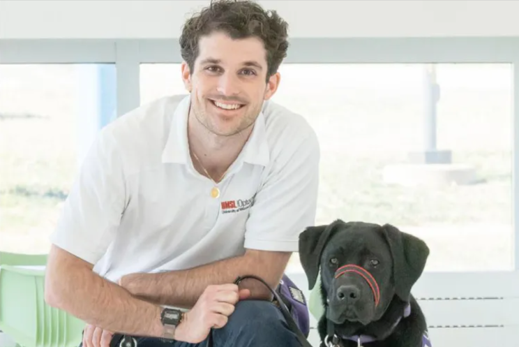 While Training To Help People See Better, He’s Also Raising Dogs That Restore Independence